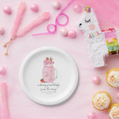 Berry Special Smoothie Baby shower Papieren Bordje (Feest)
