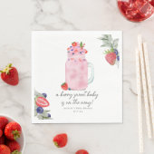 Berry Special Smoothie Baby shower Servet (Insitu)