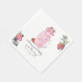 Berry Special Smoothie Baby shower Servet (Hoek)