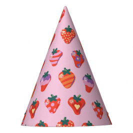 Berry Special Strawberry Birthday - Roze Feesthoedjes
