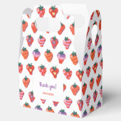 Berry Special Strawberry Birthday - Wit Bedankdoosjes (Geopend)