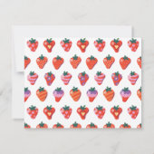 Berry Special Strawberry Verjaardag Bedankkaart (Achterkant)