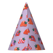 Berry Special Strawberry Verjaardag - Plum Feesthoedjes (Achterkant)