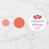 Berry Special Strawberry Verjaardagstafel Confetti (Achterkanten)