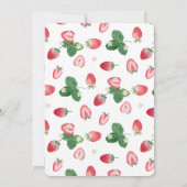 Berry Speciale Gelegenheid Aardbei Baby shower Kaart (Achterkant)