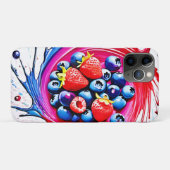 Berry Splash: kleurenburst Case-Mate iPhone Case (Achterkant (horizontaal))