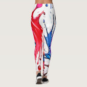 Berry Splash: kleurenburst Leggings (Achterkant)