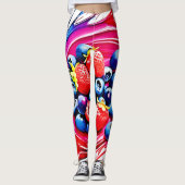 Berry Splash: kleurenburst Leggings (Voorkant)