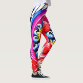 Berry Splash: kleurenburst Leggings (Rechts)