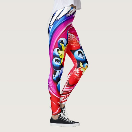 Berry Splash: kleurenburst Leggings (Rechts)