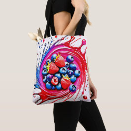 Berry Splash: kleurenburst Tote Bag