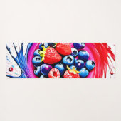 Berry Splash: kleurenburst Yogamat (Achterkant (horizontaal))