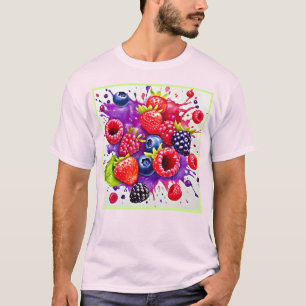 Berry Splash Mix Art T-shirt
