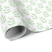 Berry Sprig in Pink and Green Cadeaupapier (Rol Hoek)