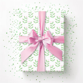 Berry Sprig in Pink and Green Cadeaupapier