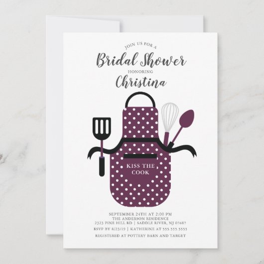 Berry Stock De Keuken Bruids Douche Uitnodiging (Voorkant)