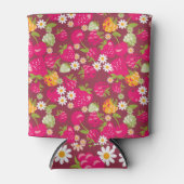 Berry stof: Diep rood naadloos Blikjeskoeler (Voorkant)