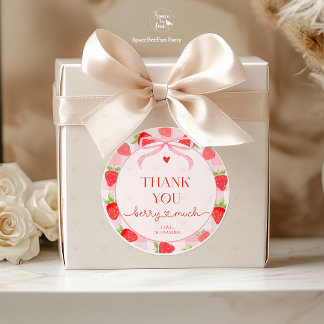 Berry Strawberry Ronde Sticker