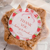 Berry Strawberry Ronde Sticker