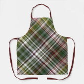 Berry Struik Green en Red Plaid Schort (Voorkant)
