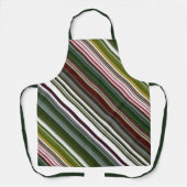 Berry Struik groen en rode streep Schort (Voorkant)