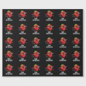 Berry Superstious Funny Fruit Pun Dark BG Cadeaupapier (Vlak)