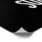 Berry Superstious Funny Fruit Pun Dark BG Poster (Hoek)