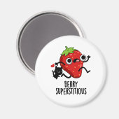 Berry Superstious Funny Fruit Pun Magneet (Voorkant / Achterkant)
