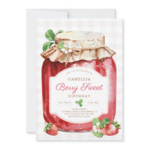 Berry Sweer Aardbei Jam Jar Verjaardagsfeestje