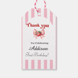 Berry-Sweet 1e Verjaardag Bedankt Gift Label Cadeaulabel