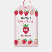 Berry Sweet 1e verjaardag Cadeaulabel (Voorkant)