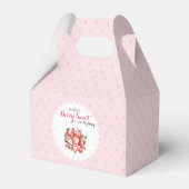 Berry Sweet 1st Birthday Bedankdoosjes (Achterkant)