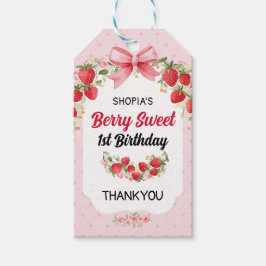 Berry Sweet 1st Birthday Cadeaulabel