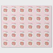 Berry Sweet 1st Birthday Cadeaupapier (Vlak)