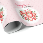 Berry Sweet 1st Birthday Cadeaupapier (Rol Hoek)
