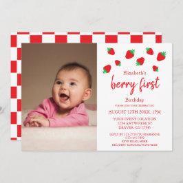 Berry Sweet 1st Birthday Kaart
