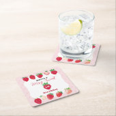 Berry Sweet 1st Birthday Kartonnen Onderzetters (Insitu)