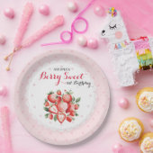 Berry Sweet 1st Birthday Papieren Bordje (Feest)