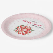 Berry Sweet 1st Birthday Papieren Bordje (Gekanteld)