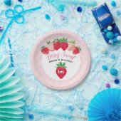 Berry Sweet 1st Birthday Papieren Bordje (Feest)