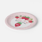 Berry Sweet 1st Birthday Papieren Bordje (Gekanteld)