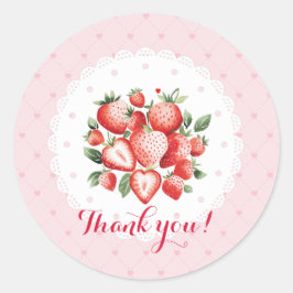 Berry Sweet 1st Birthday Ronde Sticker
