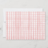 Berry Sweet 1st Birthday Strawberry Blueberry Invi Kaart (Achterkant)