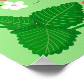 Berry Sweet 1st Birthday Strawberry  Poster (Hoek)