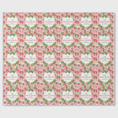 Berry Sweet 4th Birthday Strawberry Party Cadeaupapier (Vlak)