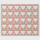 Berry Sweet 7th Birthday Strawberry Party  Cadeaupapier (Vlak)