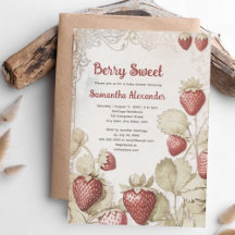 Berry Sweet aardbei baby shower