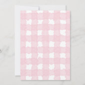 Berry Sweet Aardbei Hart Meisje Baby shower Kaart (Achterkant)