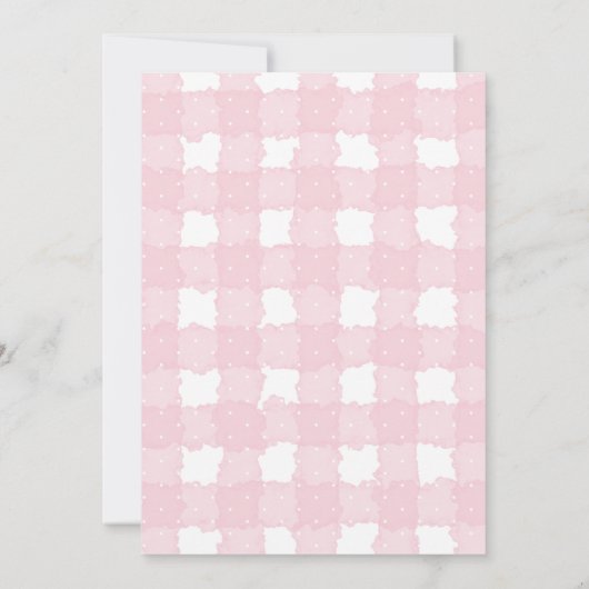 Berry Sweet Aardbei Hart Meisje Baby shower Kaart (Achterkant)