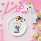 Berry Sweet Aardbei Papier Borden Papieren Bordje (Feest)